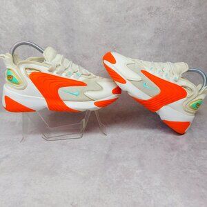 Nike Zoom Womens Size 7 - White/Orange Athletic Shoes AO0354-105